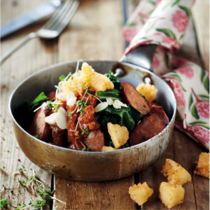 Read more about the article Chorizo spinach with maize-meal croutons