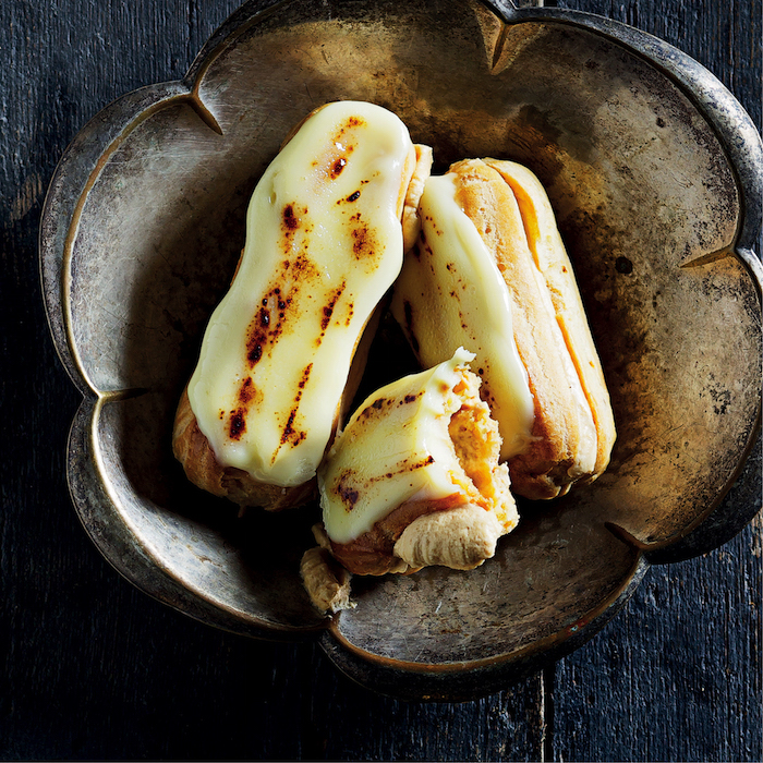 You are currently viewing White-chocolate and caramel eclairs