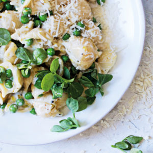Read more about the article Creamy leek and pea pasta