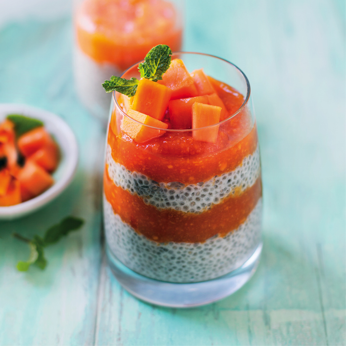 Read more about the article Vanilla chia pudding with pawpaw purée