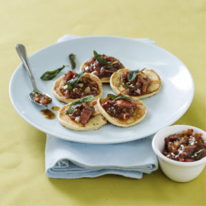 Read more about the article Sweet-potato blini with bacon jam