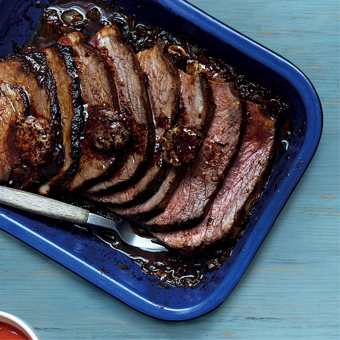 You are currently viewing Coffee-rubbed silverside with chocolate-chilli butter