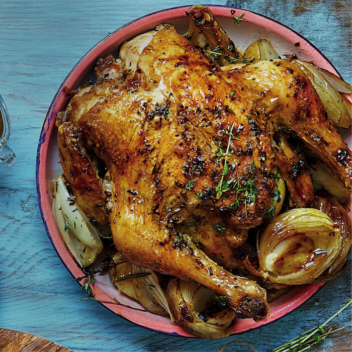 Read more about the article Lemony roast chicken with gravy