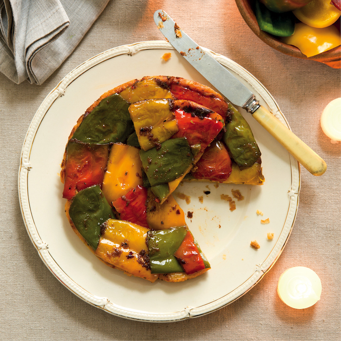 Read more about the article Meat-free Monday: Mixed pepper tarte Tatin