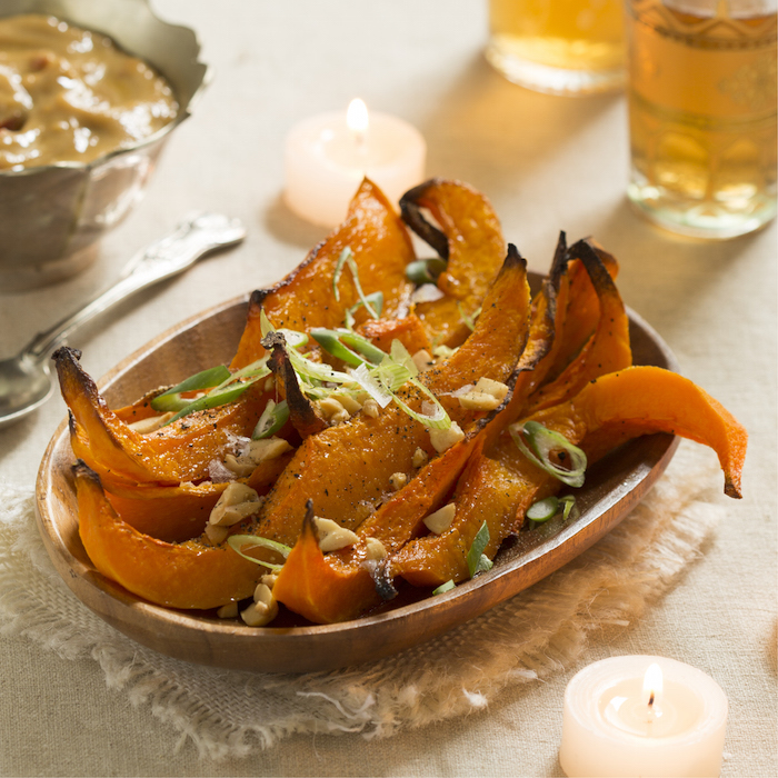 Read more about the article Roast butternut with satay sauce