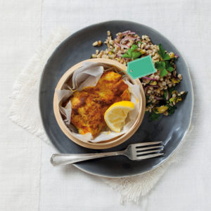 Read more about the article Spiced fish with barley and olive salad