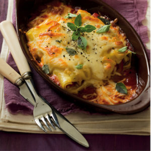 Read more about the article Chicken and red pepper lasagne for one