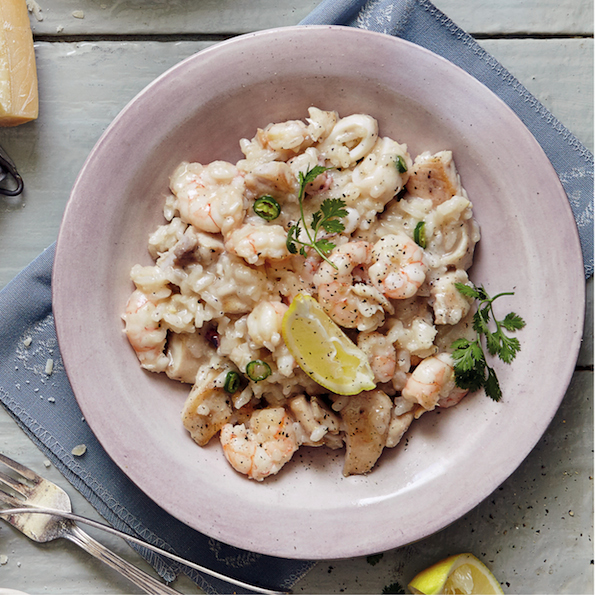 Read more about the article Seafood and sparkling-wine risotto
