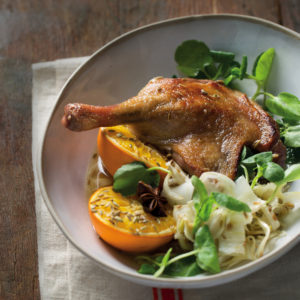 Read more about the article Duck leg with orange, fennel and watercress