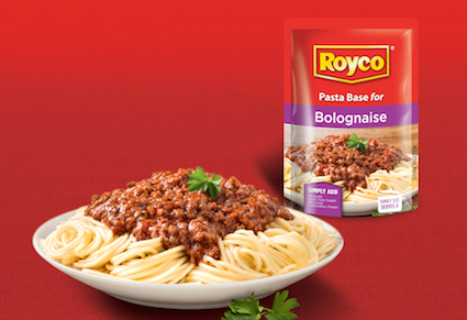 Royco 's spaghetti bolognese