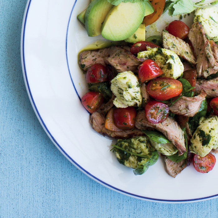 Steak and chimichurri salad