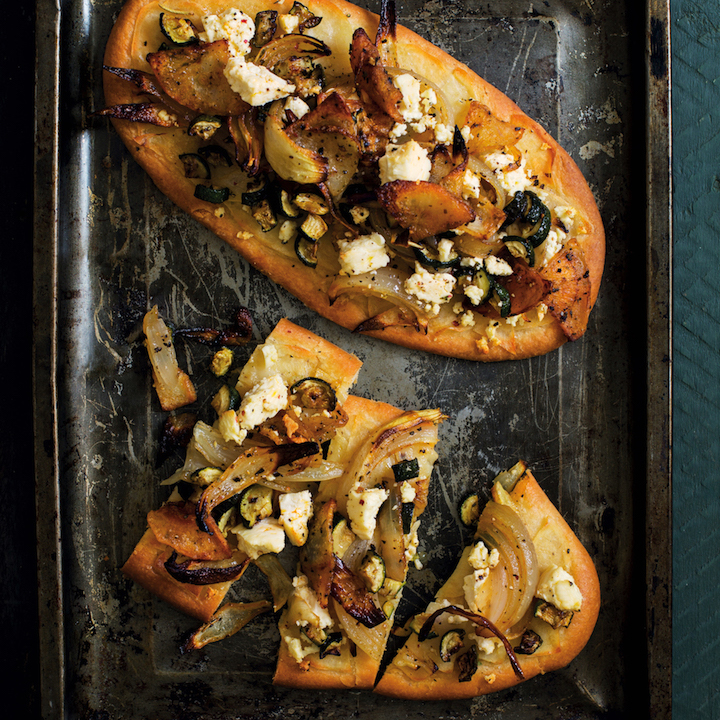 Read more about the article Roast veg and feta flatbread