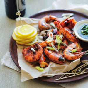 Read more about the article Grilled prawns with coriander dressing