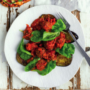Read more about the article Moroccan meatballs with chargrilled brinjals
