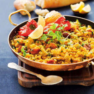 Read more about the article Chicken and chorizo paella