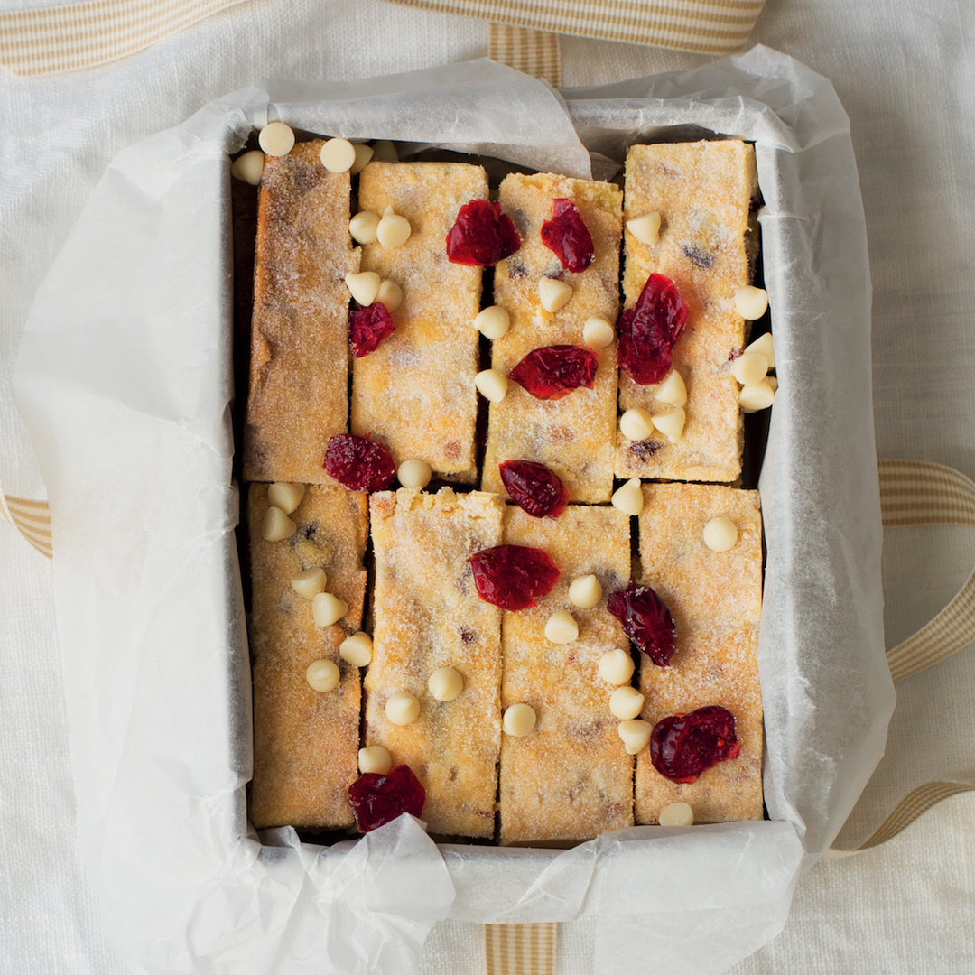 Read more about the article Cranberry and white chocolate shortbread
