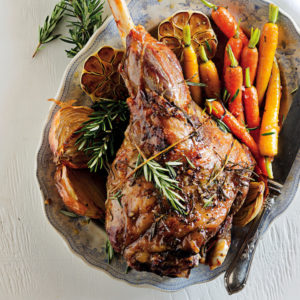 Read more about the article Pistachio and rosemary leg of lamb