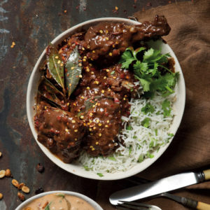 Read more about the article Chicken peanut mole with coriander rice