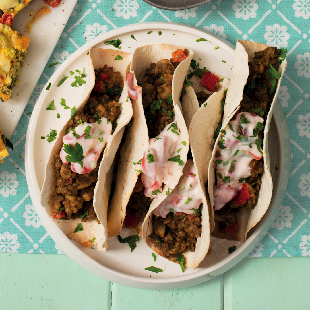 Read more about the article Mushroom-lentil tacos