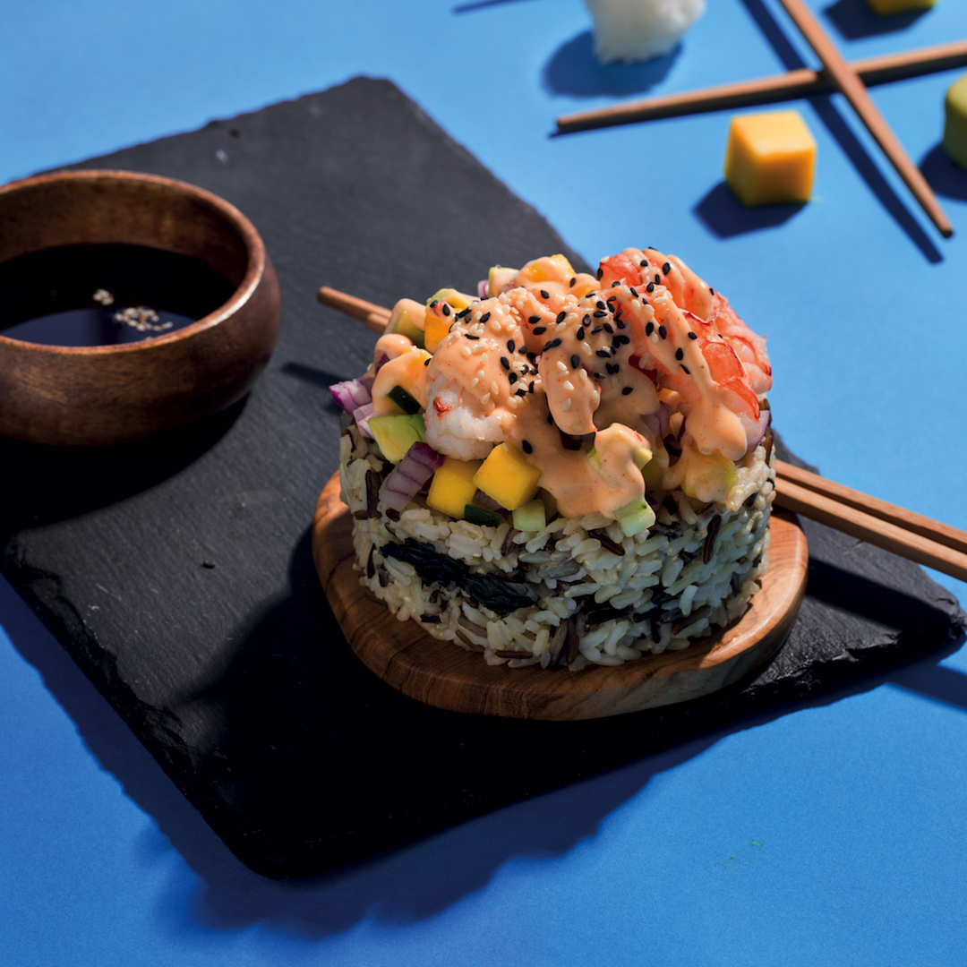 Read more about the article Prawn and mango stacks