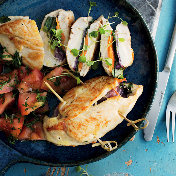 Read more about the article Rainbow-stuffed chicken breasts