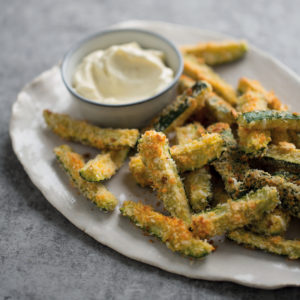 Read more about the article Baked baby marrow fries with garlic mayo