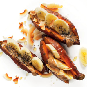 Read more about the article Banana and almond breakfast sweet potatoes