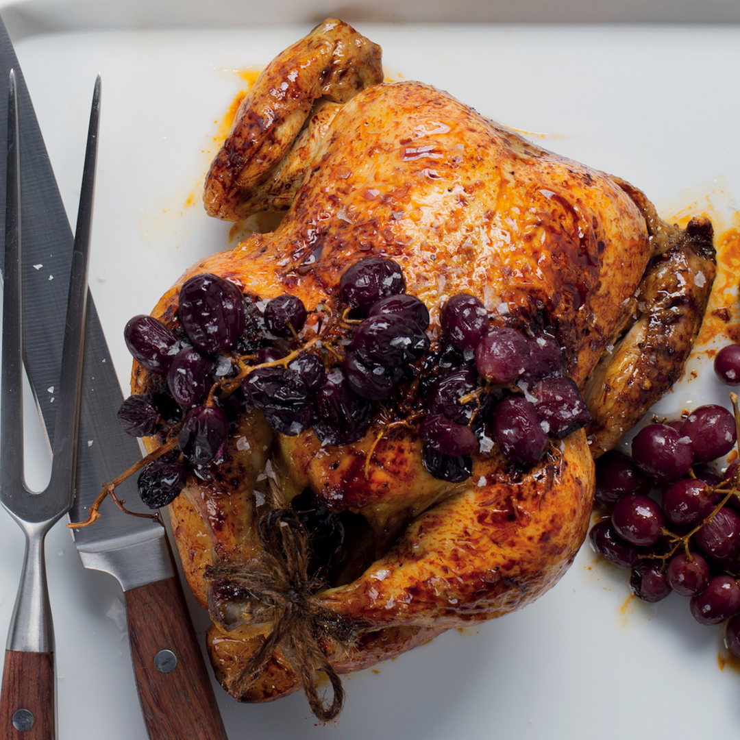 Read more about the article The perfect roast chicken with roast red grapes