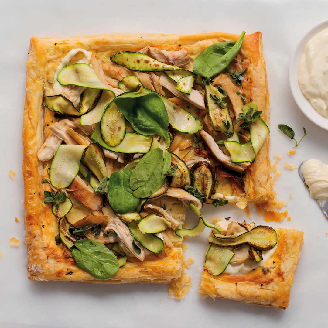 You are currently viewing Chicken, spinach and baby marrow tart