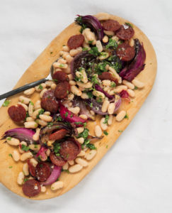 Read more about the article Cannellini bean and chorizo salad