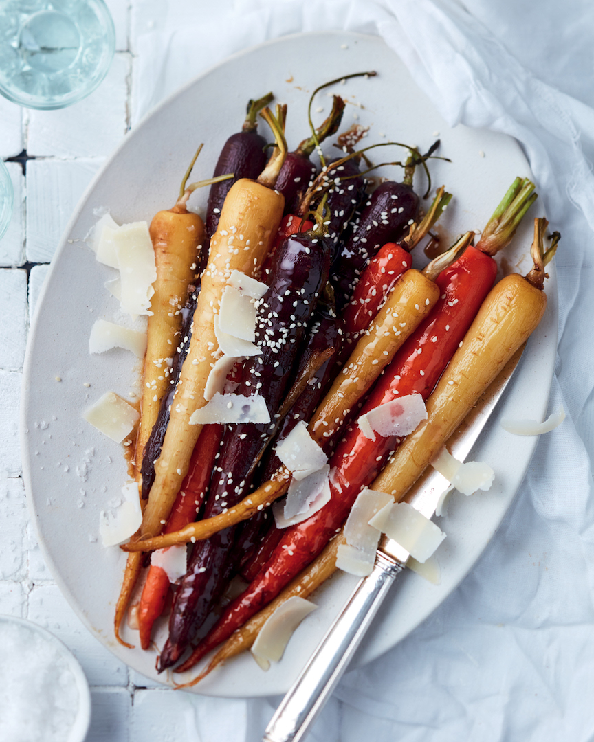 You are currently viewing Honeyed carrots with sesame and Parmesan