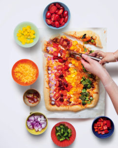 Read more about the article Cooking with kids: Rainbow pizza