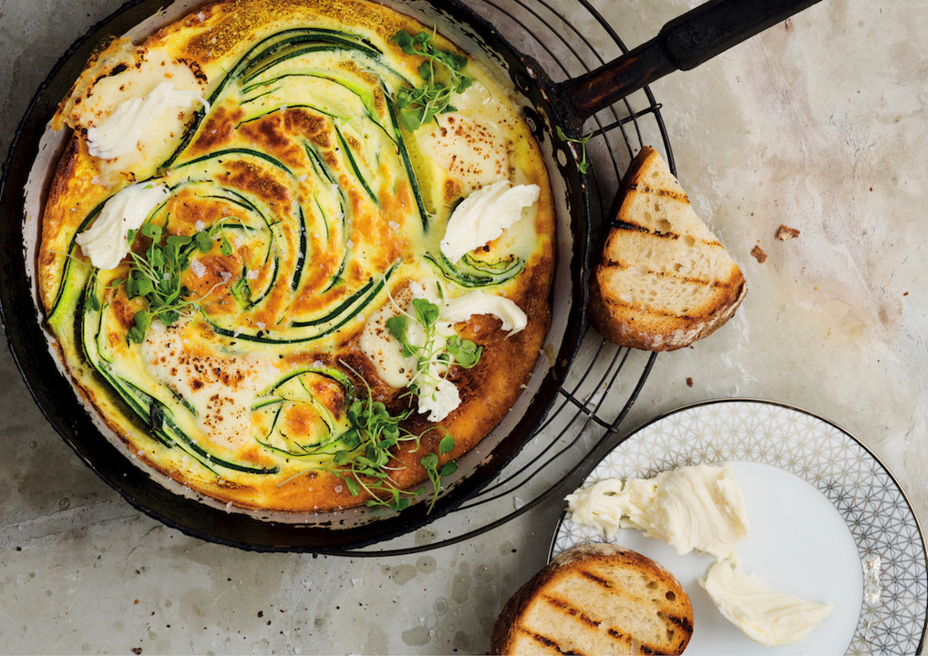 You are currently viewing Baby marrow and Galbani fresh mozzarella frittata