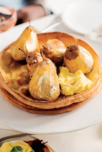 Read more about the article Dutch baby pancakes with lemon butter and poached pears