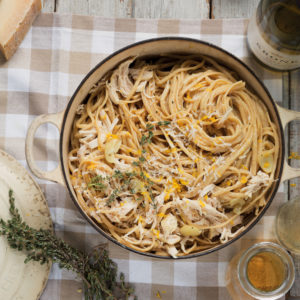 Read more about the article Lemony chicken linguine