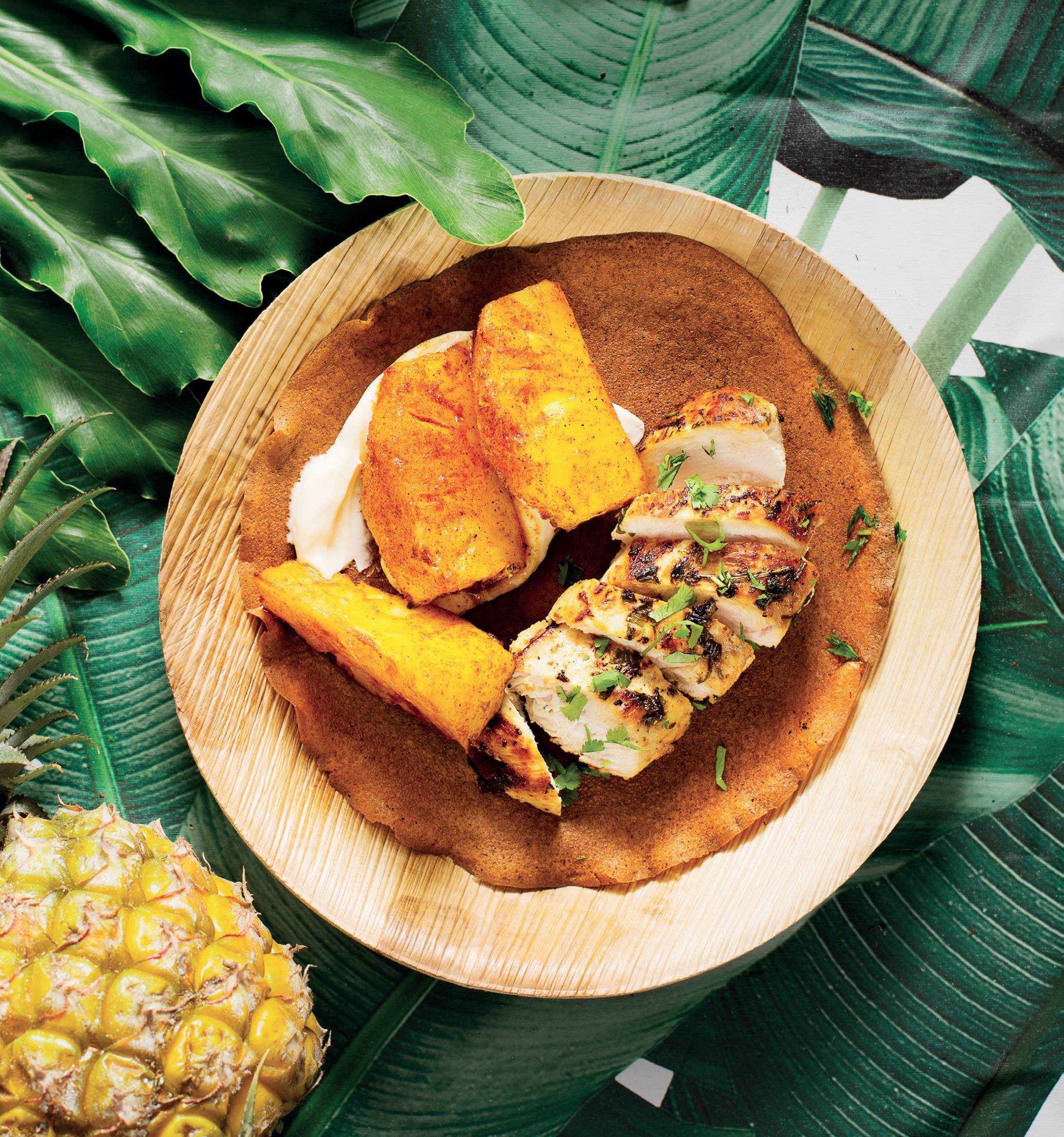 You are currently viewing Maca wraps with coriander chicken and chilli pineapple