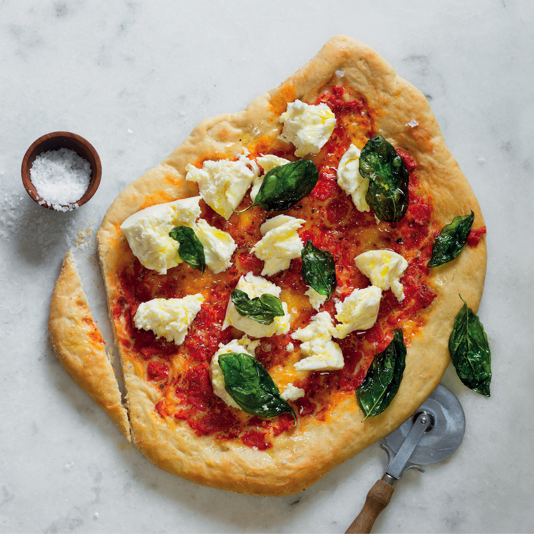 You are currently viewing Pizza with Galbani fresh mozzarella & crispy basil