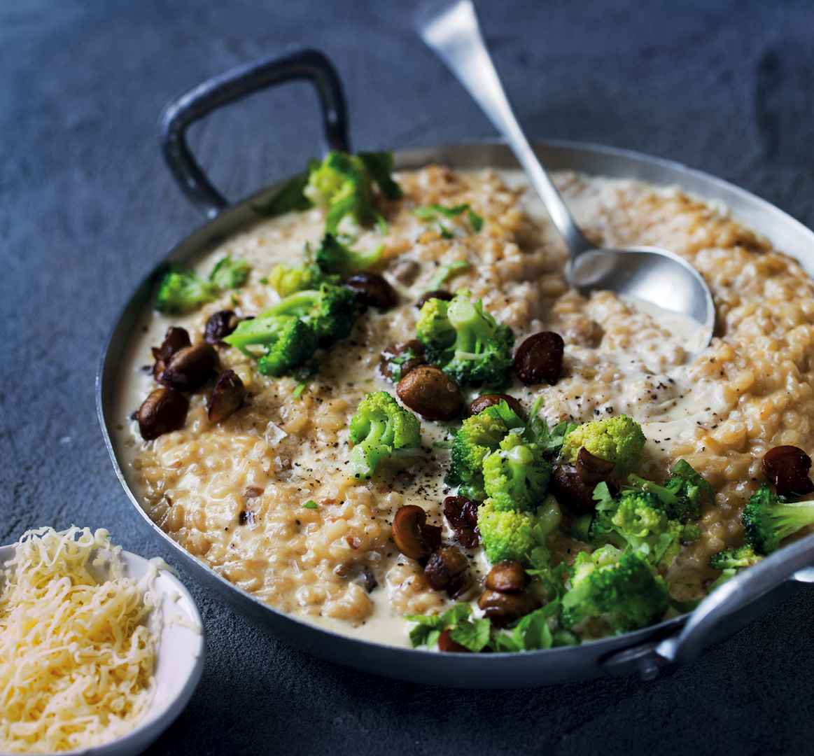 Read more about the article Cheat’s mushroom and broccoli risotto