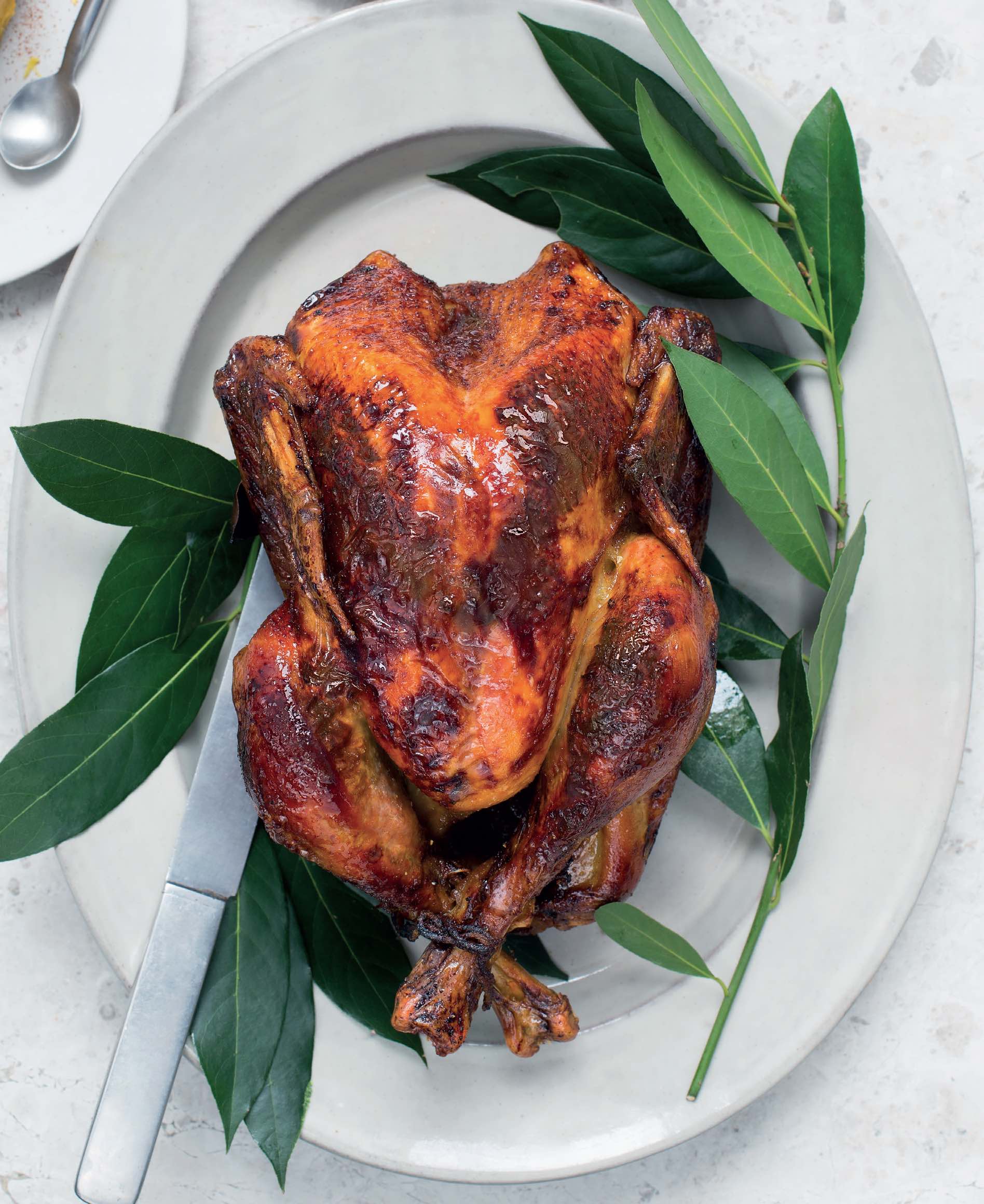 You are currently viewing Healthy Christmas turkey with orange and bay leaves