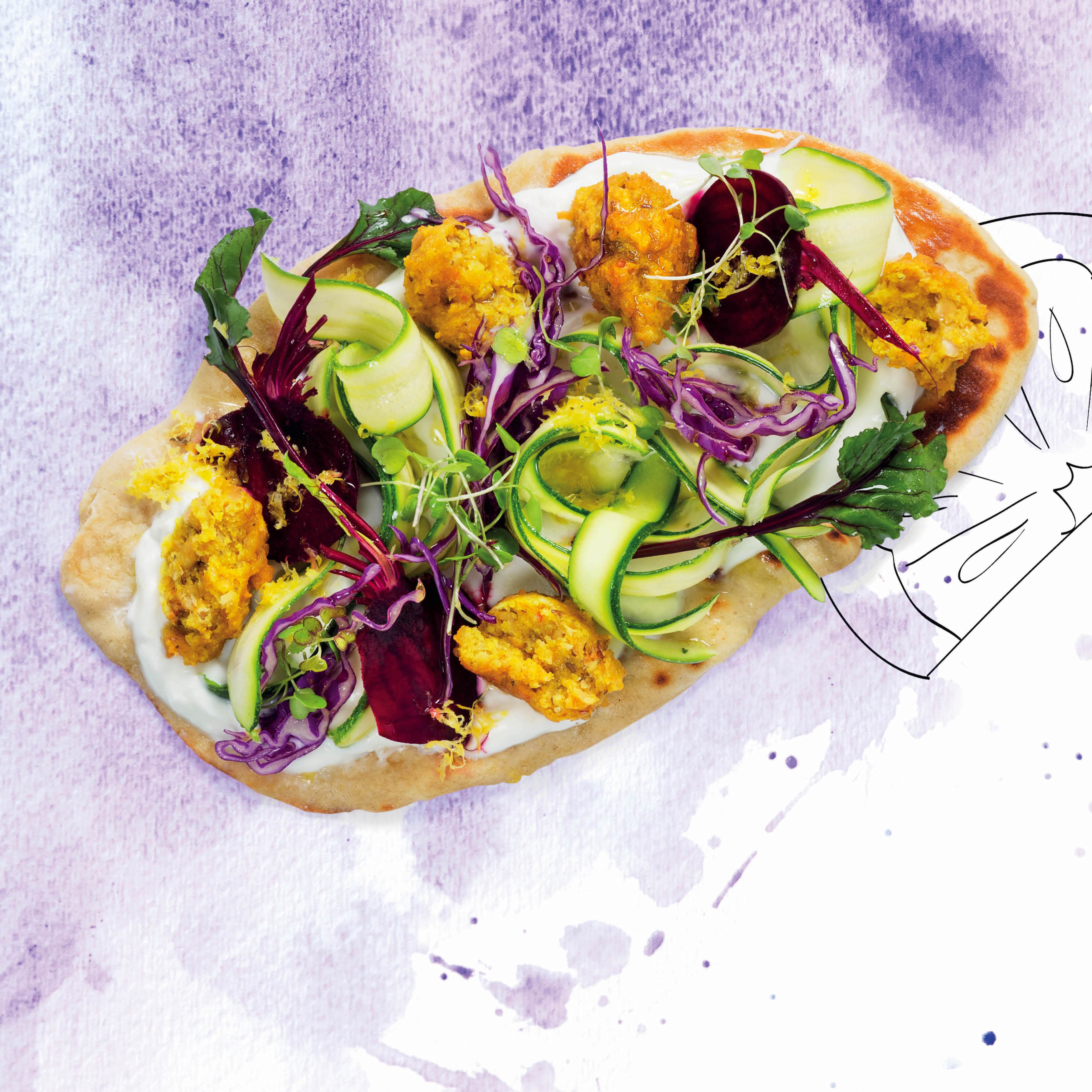 Read more about the article COOK THE COVER: Lemony lentil flatbread
