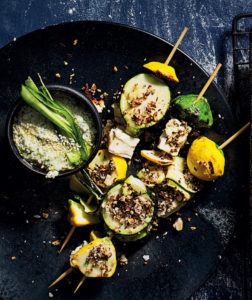 Read more about the article Squash kebabs with dukkah and tzatziki