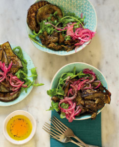 Read more about the article J’Something’s red onion and grilled brinjal salad