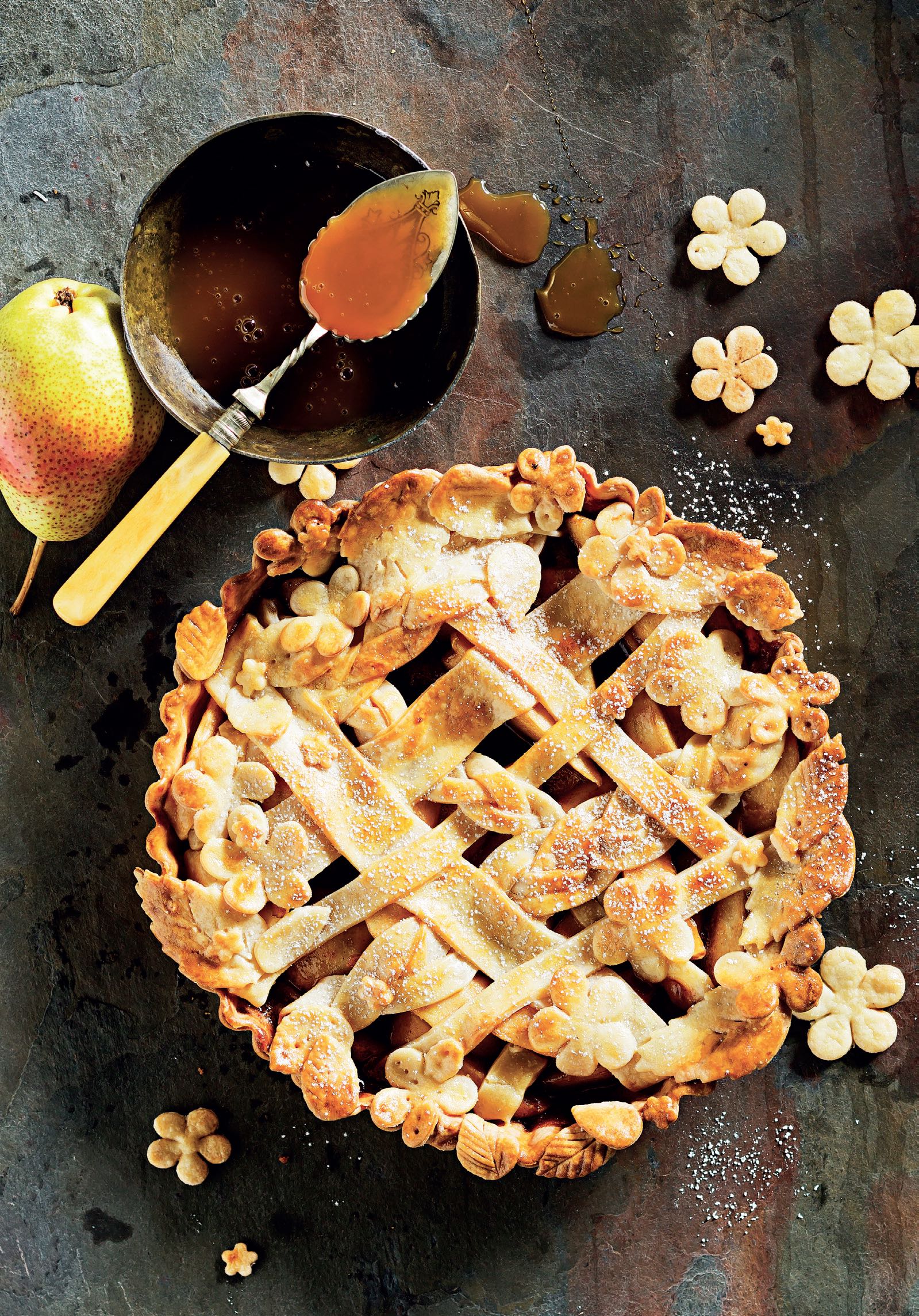 You are currently viewing Decadent salted caramel and pear tart