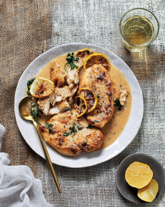 Read more about the article Lemon chicken with fried lemon slices