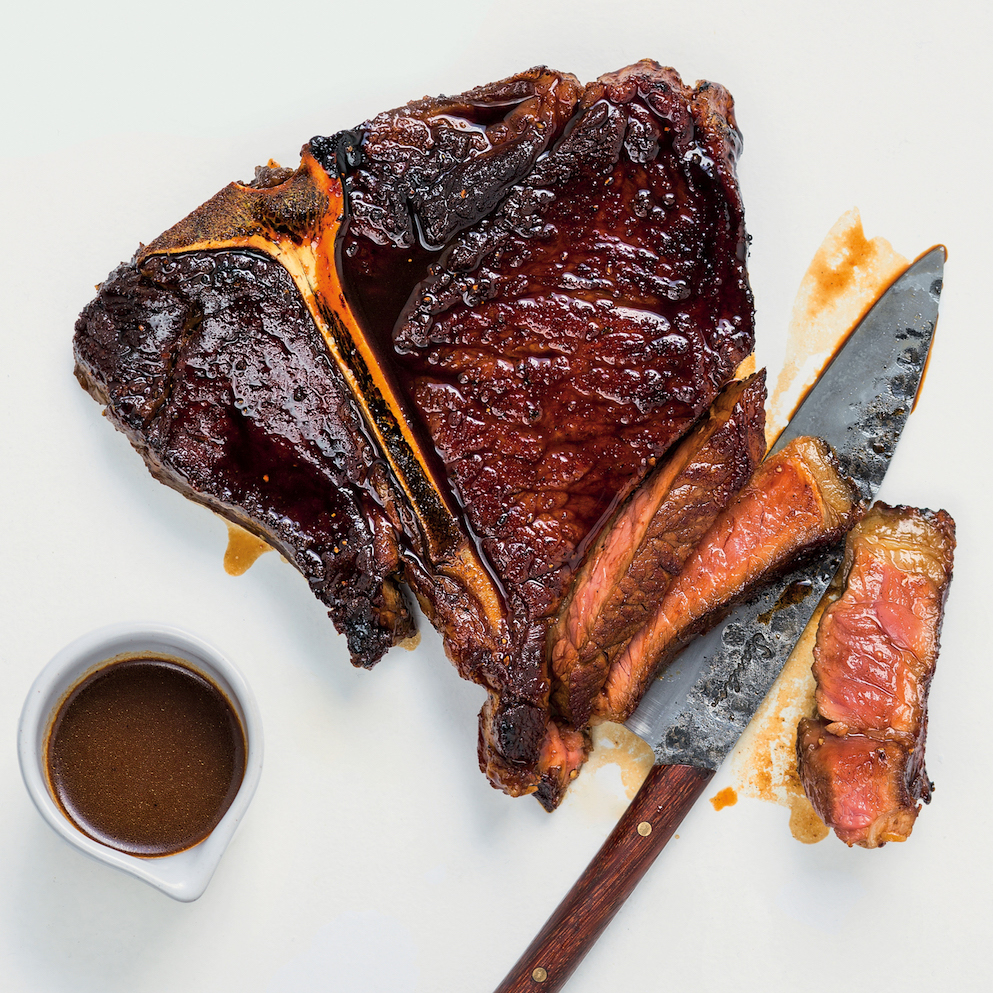 Read more about the article Learn the art of glazing with these Marmite-glazed T-bone steaks