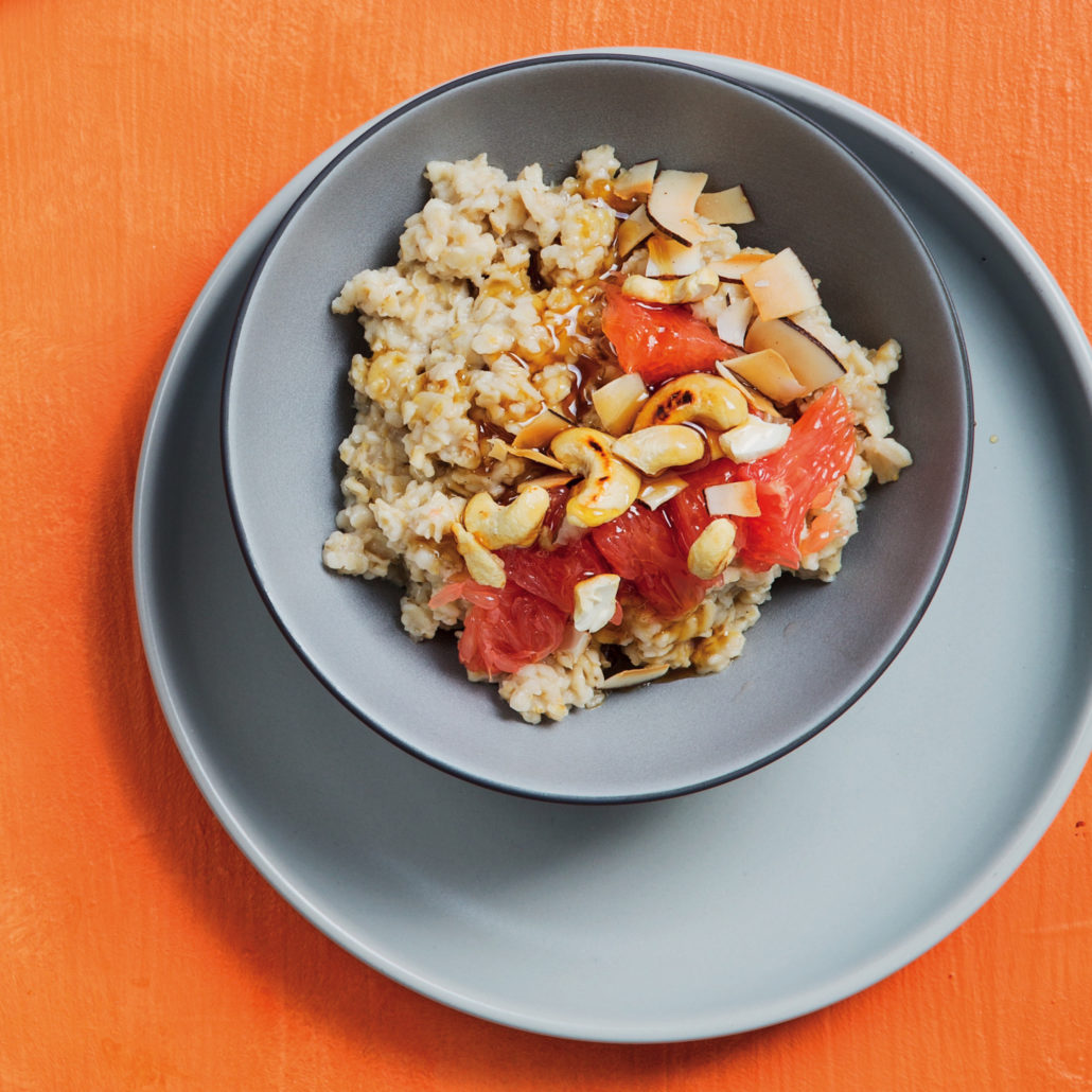 Coconut and grapefruit oatmeal breakfast bowl MyKitchen