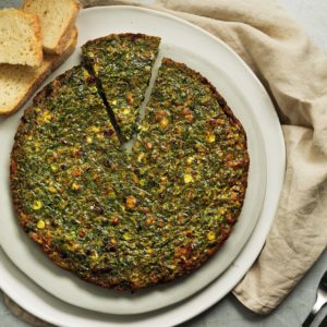 Read more about the article Persian baked omelette with wilted herbs