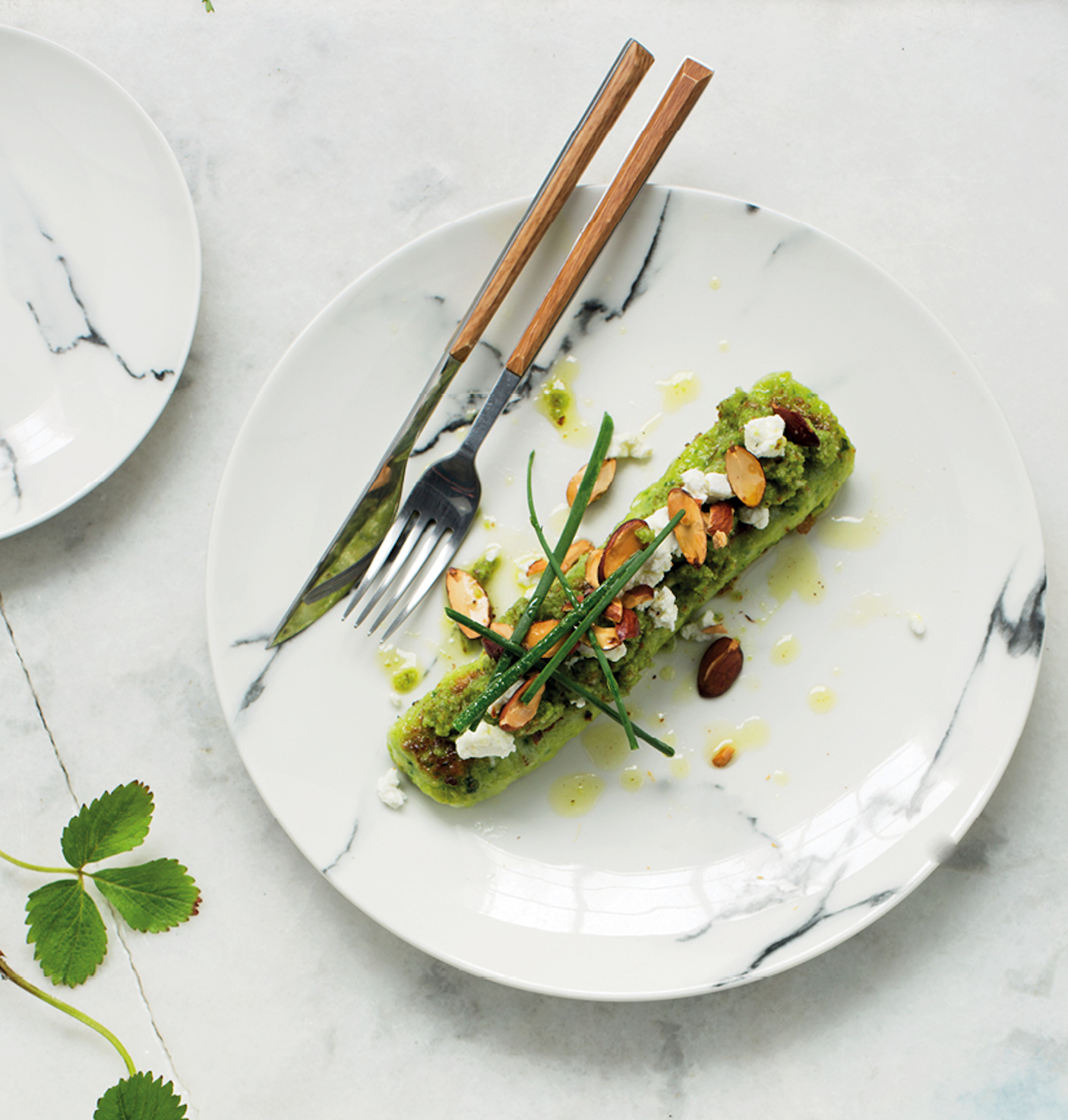 Read more about the article Spinach gnocchi with goat’s cheese and chive pesto