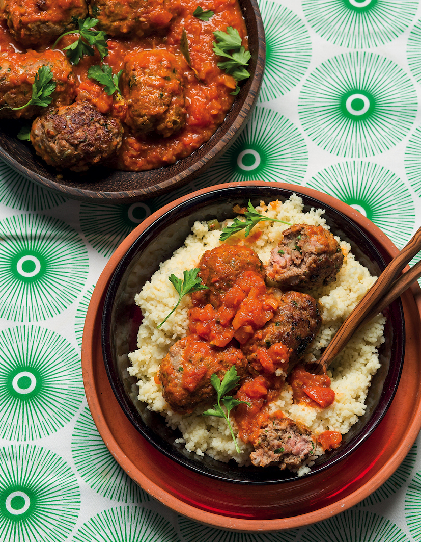 Spiced Moroccan lamb meatballs with couscous - MyKitchen