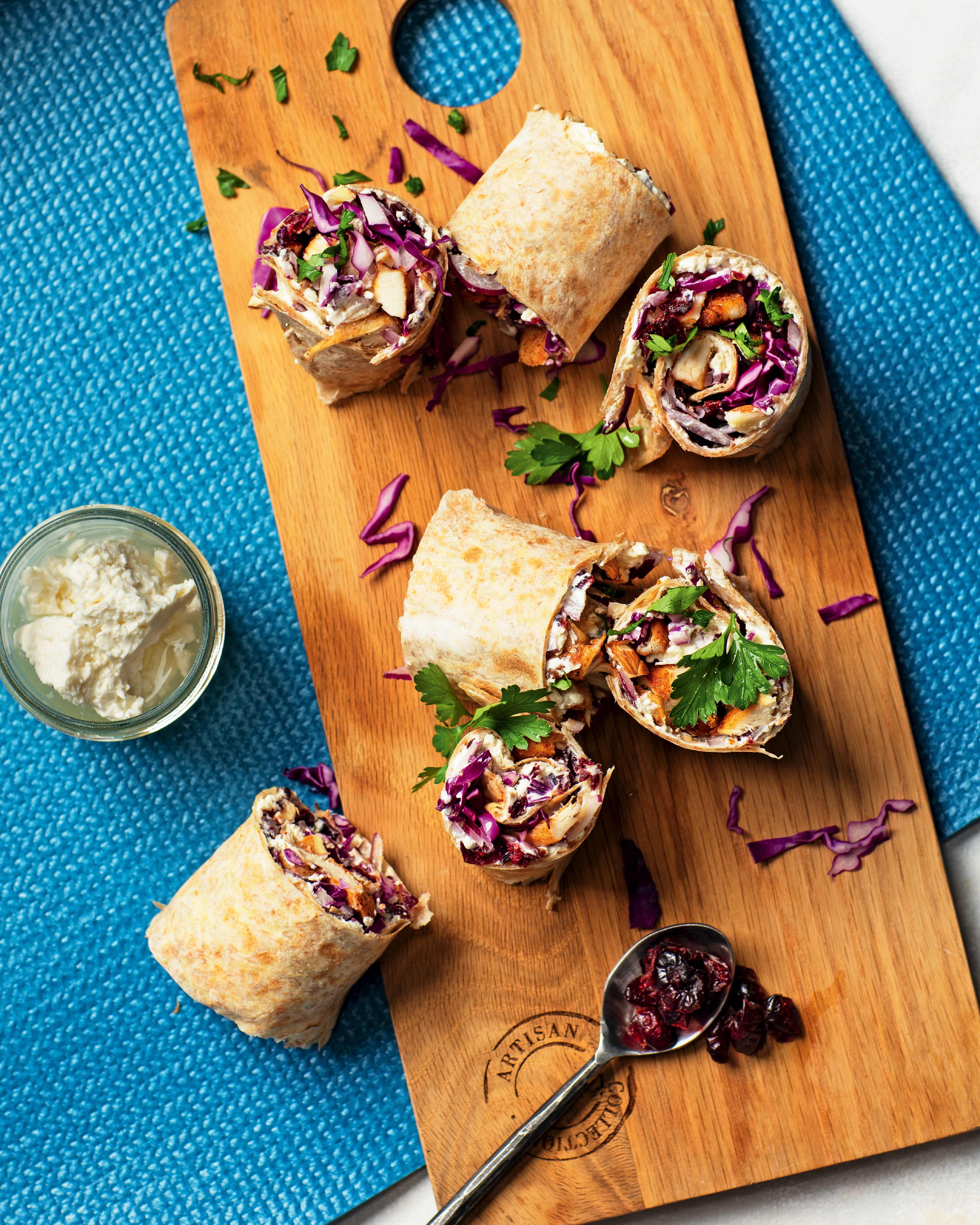 Read more about the article Chicken wraps with cranberry and whipped feta
